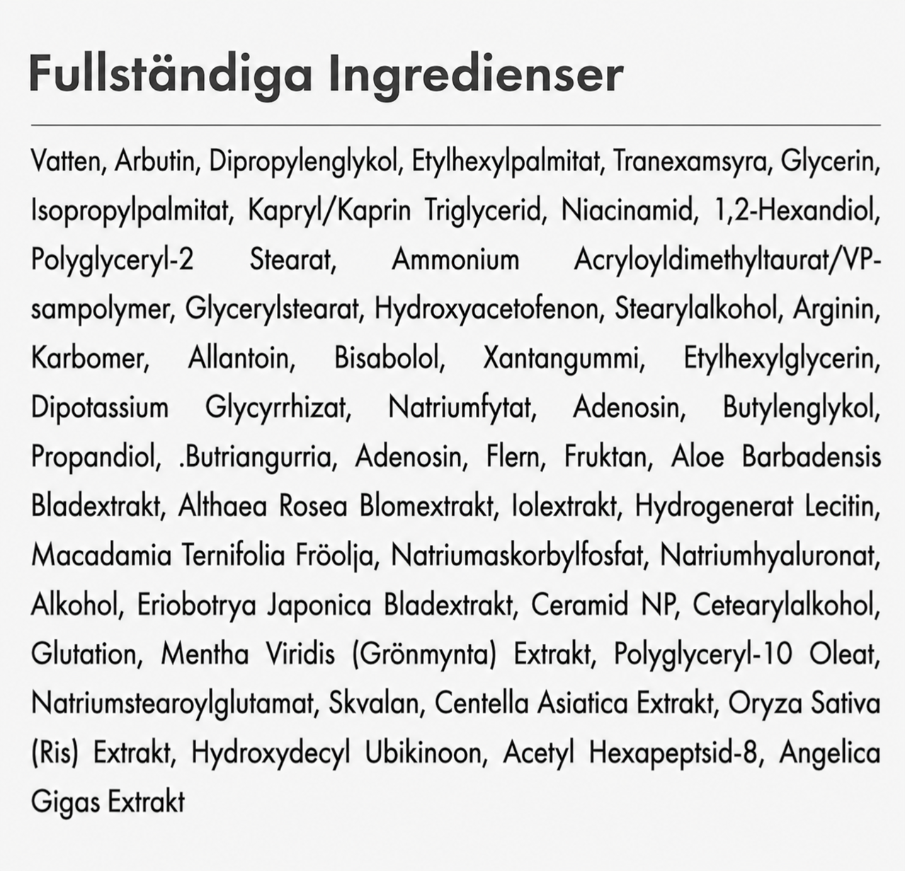 Miran - Arbutin 7% Koreanska läkare vet att det är det som fungerar